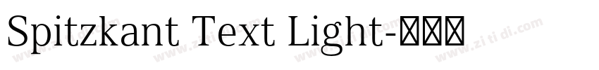 Spitzkant Text Light字体转换 Spitzkant Text Light字体转换